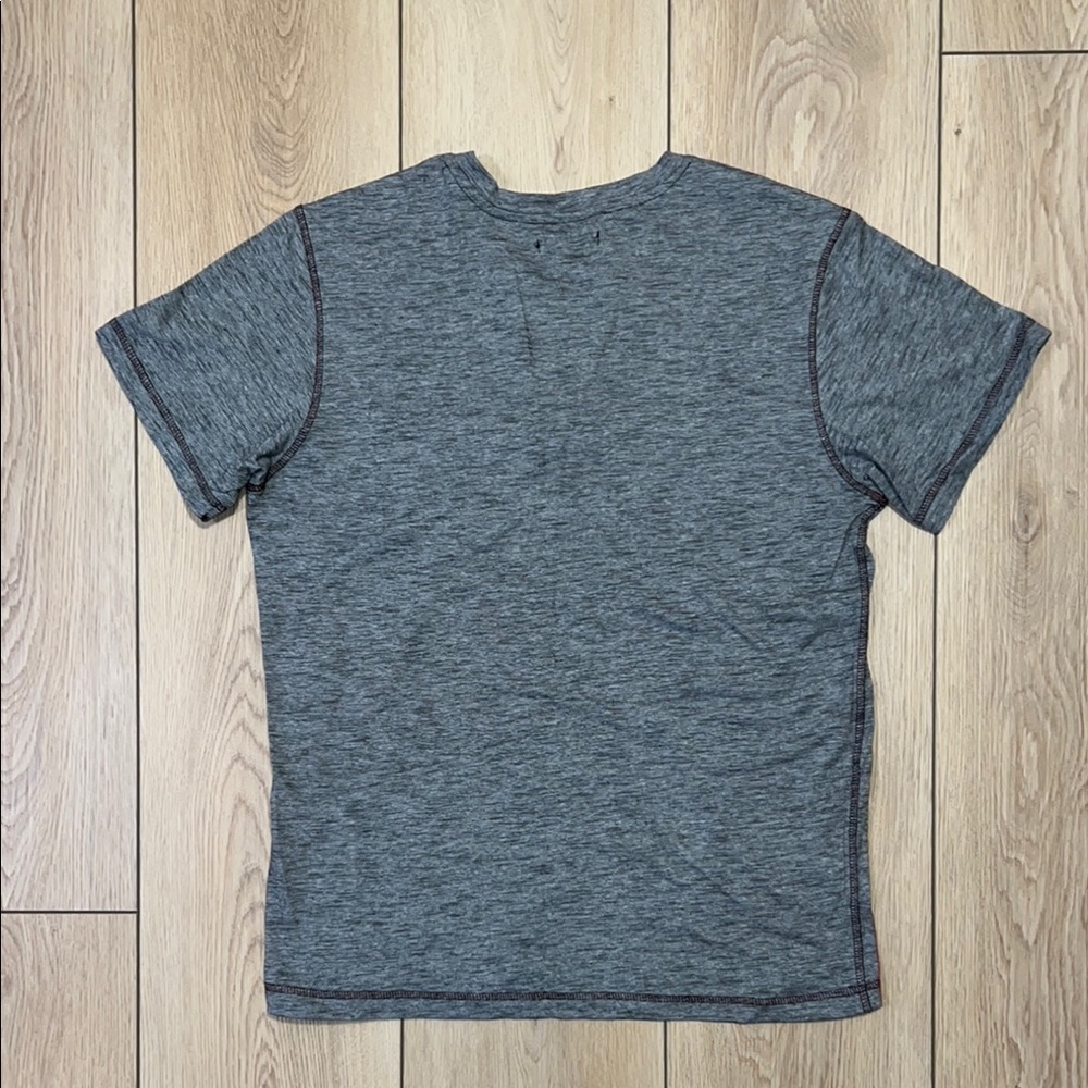 NWOT - RIVET61 Gray Short Sleeve Henley Shirt - Picture 3 of 7